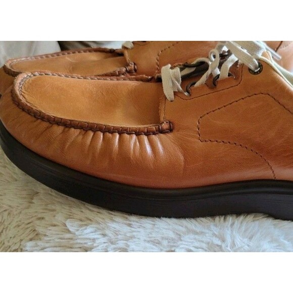 SAS Men\'s Bout Time Lux Leather Loafers 11.5 N Hazel Brown EC main image 10